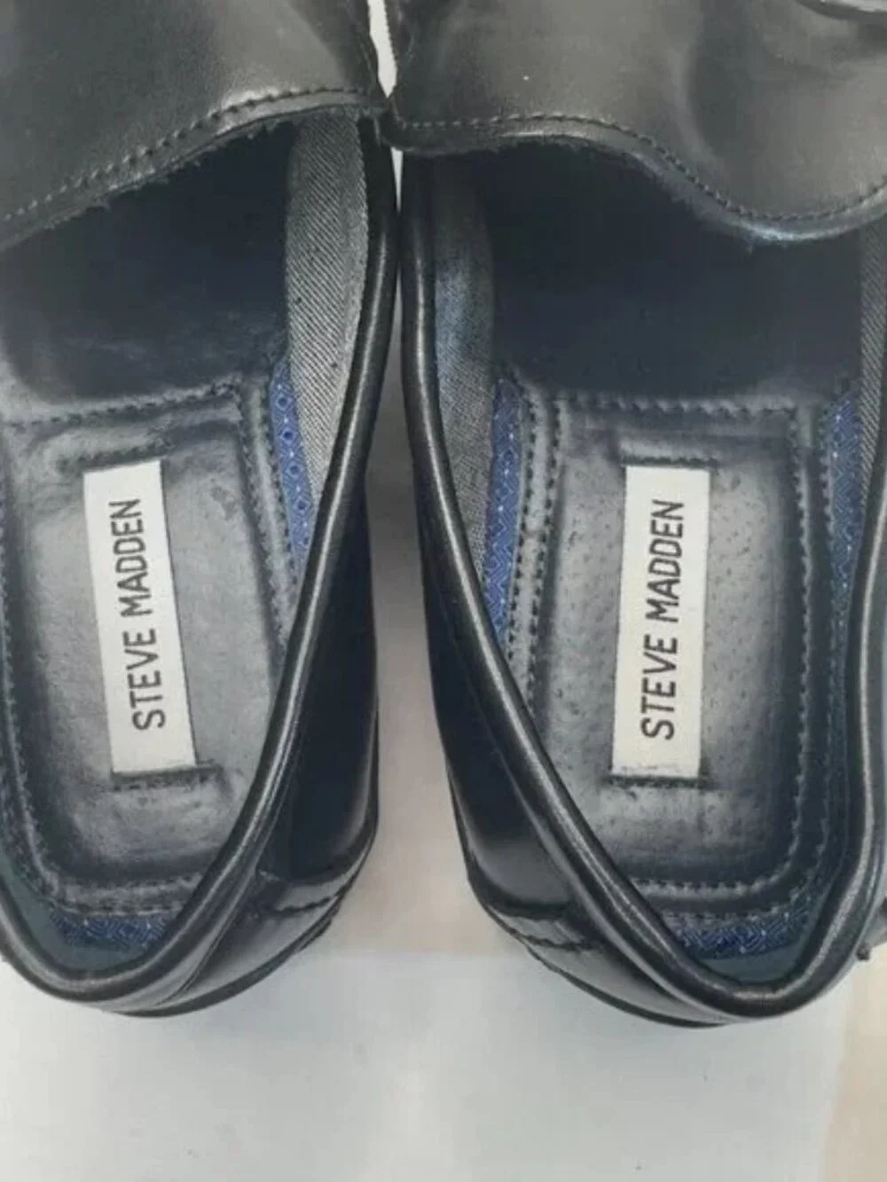 Steve Madden P-Pellea PU Uppers Slip-on Rubber Soles Loafers Black Size 10M